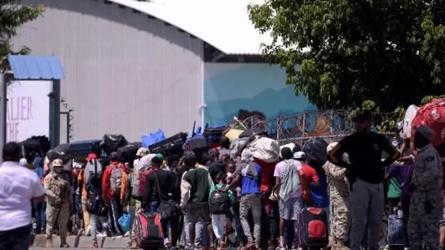 Foto archivo de migrantes haitianos en República Dominicana