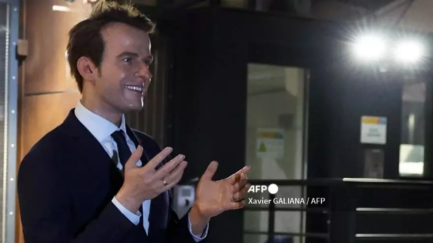 Estatua de cera del presidente francés Emmanuel Macron
