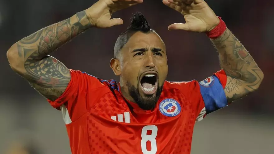 Arturo Vidal legendario jugador de la selección de Chile
